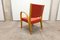 Roter Bow Wood Armlehnstuhl von Hugues Steiner für Baumann, 1960er 12