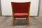 Roter Bow Wood Armlehnstuhl von Hugues Steiner für Baumann, 1960er 10