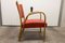 Fauteuil Rouge en Bois par Hugues Steiner pour Baumann, 1960s 5