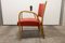 Roter Bow Wood Armlehnstuhl von Hugues Steiner für Baumann, 1960er 16