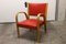 Fauteuil Rouge en Bois par Hugues Steiner pour Baumann, 1960s 23