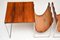 Tavolini in legno cromato e pelle di Brabantia, Olanda, set di 2, Immagine 5