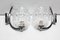 Chrome Glass Appliques, 1960s, Set of 2, Image 1