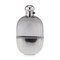 20th Century Edwardian Solid Silver & Glass Hip Flask from Sheffield, 1910s, Image 1