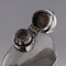 20th Century Edwardian Solid Silver & Glass Hip Flask from Sheffield, 1910s, Image 3