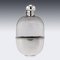 20th Century Edwardian Solid Silver & Glass Hip Flask from Sheffield, 1910s, Image 2