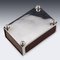 Large 19th Century English Victorian Solid Silver Cigar Match Box, 1889 2
