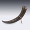 19. Jahrhundert schottisches Horn, gebänderter Achat & massiver silberner Schnupftabak, 1870 6