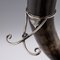 19th Century Scottish Horn, Banded Agate & Solid Silver Table Snuff Mull, 1870 10