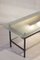 French Glass & Steel Light Coffee Table by Robert Mathieu, 1950s 3