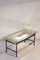 French Glass & Steel Light Coffee Table by Robert Mathieu, 1950s 1