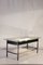 French Glass & Steel Light Coffee Table by Robert Mathieu, 1950s 2