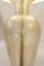 Lámpara de bronce y cristal de Murano con incrustaciones doradas, años 50, Imagen 3