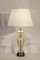 Lámpara de bronce y cristal de Murano con incrustaciones doradas, años 50, Imagen 1