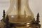 Lámpara de bronce y cristal de Murano con incrustaciones doradas, años 50, Imagen 6