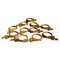 Louis XVI Style French Gilt and Chiseled Bronze Curtain Rings, Set of 11 1