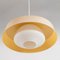 Mid-Century Fiberglass and Milk Glass Pendant by Louis Kalff for Philips, 1960s 5