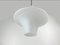 Danish White Opal Glass and Brass Pendant Light from Lyfa, 1950s 8