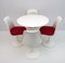 Tulip Swivel Chairs and Round Table by Eero Saarinen for Knoll, Set of 5 2