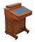 Antique Victorian Inlaid Walnut Davenport Writing Table Desk, 1880s 1