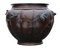 Large Antique Oriental Japanese Meiji Period 19th Century Bronze Jardinière Planter Bowl 5