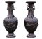 Large Antique Japanese Meiji Period Bronze Vases, 1903, Set of 2 4