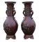 Large Antique Japanese Meiji Period Bronze Vases, 1910s, Set of 2 3