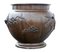 Large Antique Japanese 19th Century Meiji Period Bronze Jardinière Planter Bowl 6