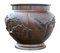 Large Antique Japanese 19th Century Meiji Period Bronze Jardinière Planter Bowl 1