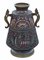 Large Antique Japanese Bronze Champleve Enamel Vase, 1900s, Image 1