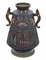 Large Antique Japanese Bronze Champleve Enamel Vase, 1900s, Image 7