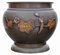 Large Antique Japanese Meiji Period Bronze Mixed Metal Jardinière Planter Bowl, 1910s 7
