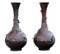Große antike japanische Meiji Vasen aus Bronze, 19. Jh., 2er Set 3
