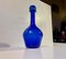 Vintage Blue Italian Glass Decanter by Oggretti 4