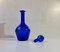 Vintage Blue Italian Glass Decanter by Oggretti 2