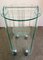 Italian Glass Bar Cart Trolley from Galotte & Radice, 1980s 11