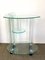 Italian Glass Bar Cart Trolley from Galotte & Radice, 1980s 1