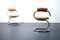 Chaises Spirale ou Cobra en Cuir Cognac par Giotto Stoppino pour Comfort Italy, 1970s, Set de 2 1