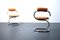 Cognac Leather Spiral or Cobra Chairs by Giotto Stoppino for Comfort Italy, 1970s, Set of 2 1