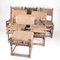 Wooden & Rope Chairs, Set of 6, Image 1