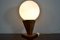 Grande Lampe de Bureau en Bois et Verre, Italie, 1960s 2