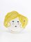 Flat Background Blonde Head Le Ceramiche by Domenico Principato for TAF, Image 1