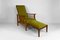 Green Velvet & Beech Morris Armchair, UK, 1900 1