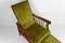 Green Velvet & Beech Morris Armchair, UK, 1900 9