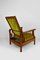 Green Velvet & Beech Morris Armchair, UK, 1900 18