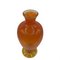 Vintage Orange & Blue Art Glass Flower Vases, Set of 2, Image 9