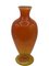 Vintage Orange & Blue Art Glass Flower Vases, Set of 2, Image 10