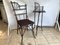 Rattan Furniture Chair & Flower Table, 1940s, Set of 2 6