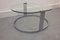 Table Basse en Verre et Chrome, 1970s, Set de 2 2