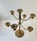 Candelabro Mid-Century in ottone, Scandinavia, anni '70, Immagine 5